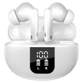 Wireless Earbud, 5.4 Bluetooth Headphones in Ear Stereo Bass Earphones Noise Cancelling Earbuds 36H Dual Mic Call, LED Display IP7 Waterproof Sport Headset for Android Ios